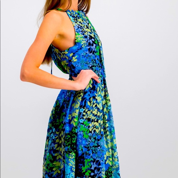 Nicole Miller Studio Womens Pintuck Halter Dress - Picture 2 of 9